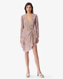 Robe Imprimee Col V Taro