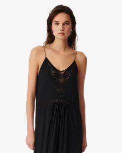 Robe Longue Brodee De Perles Cliff