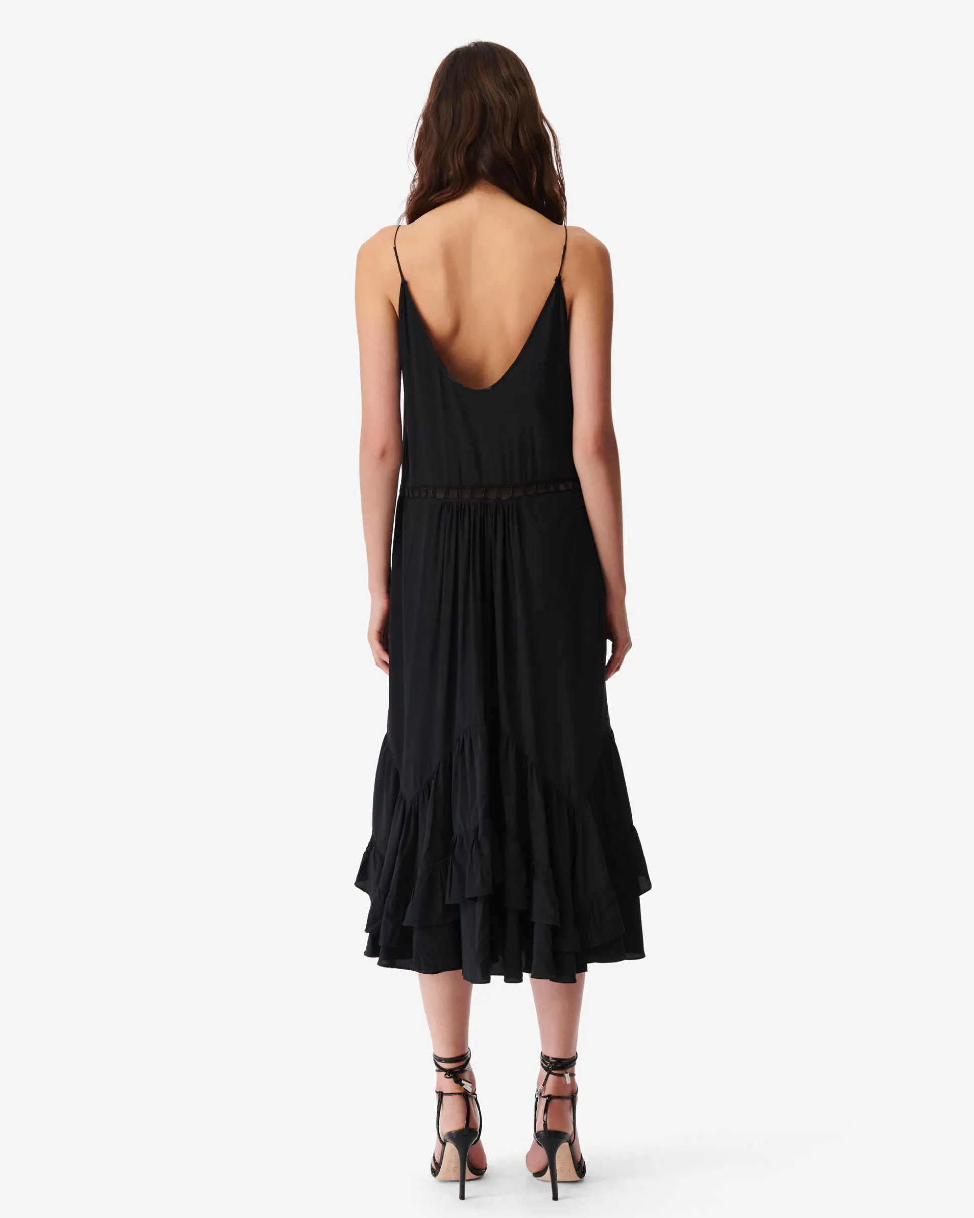 Robe Longue Brodee De Perles Cliff