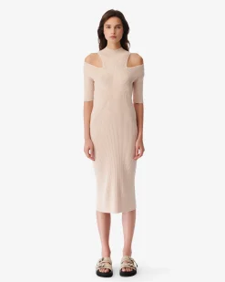 Robe Midi Cotelee Priscilla