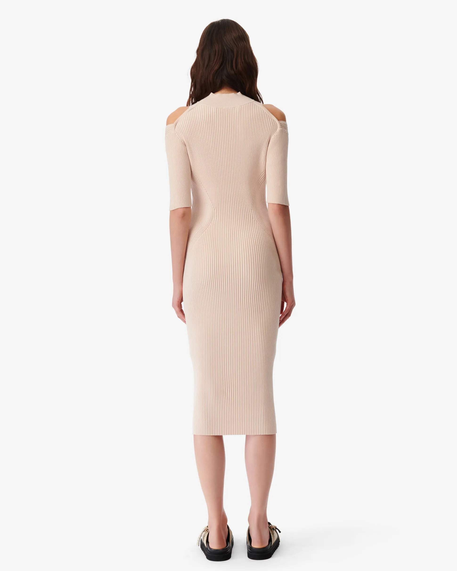 Robe Midi Cotelee Priscilla