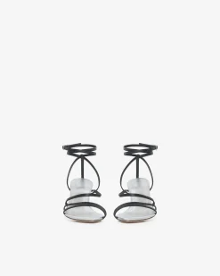 Sandales A Talons En Cuir Ido