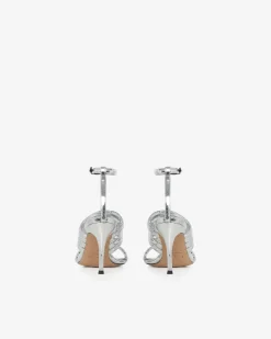 Sandales A Talons En Cuir Calia Mirror