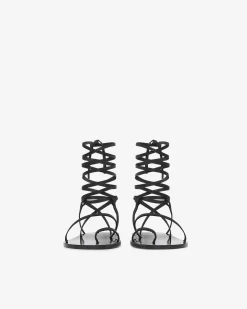 Sandales Plates A Lanieres Metcika