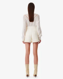 Short En Cuir A Revers Dana