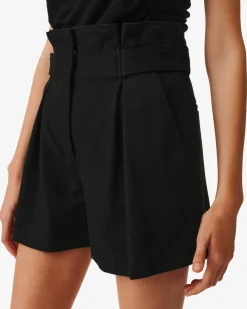 Short Taille Haute A Plis Veloria