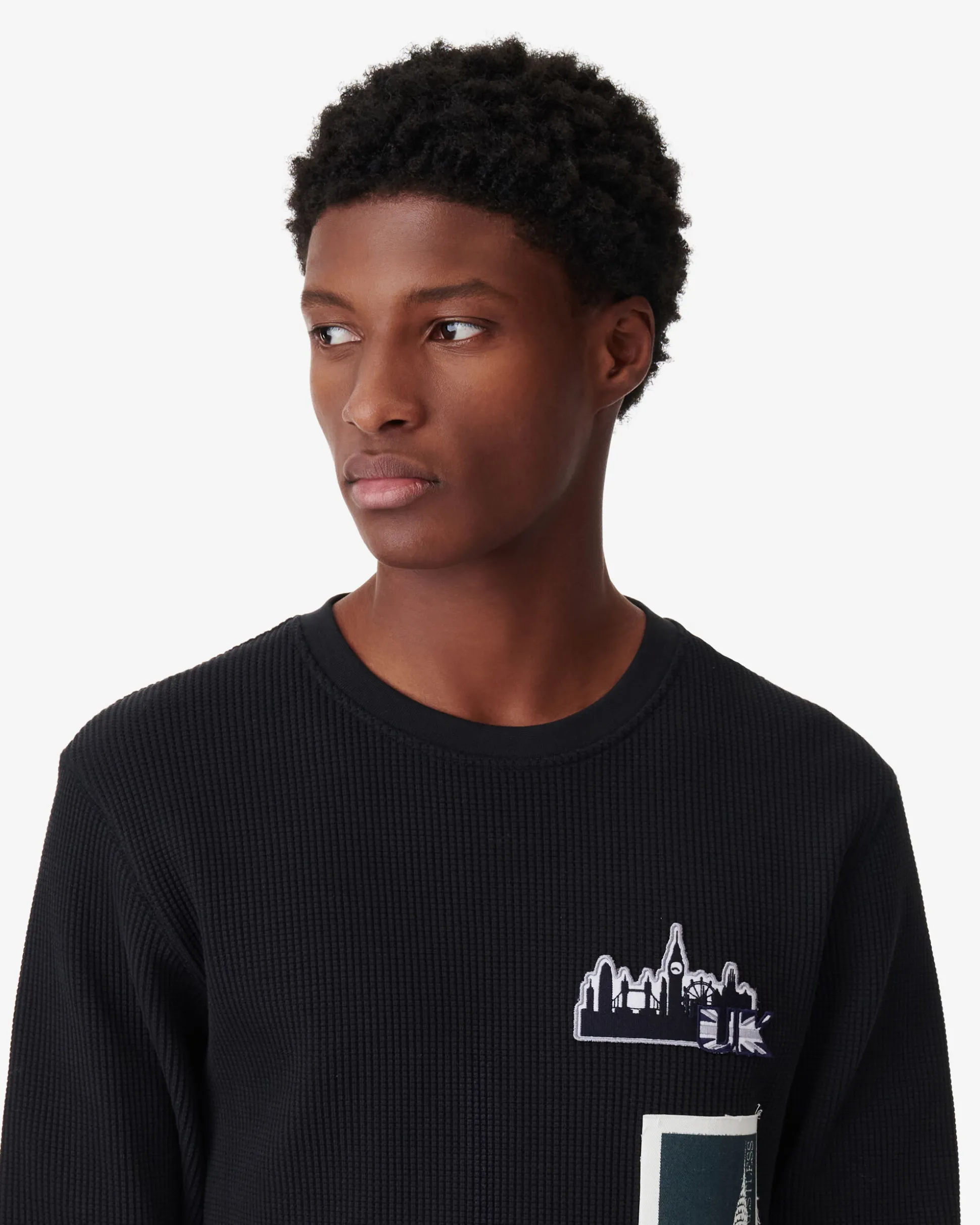 Sweat Gaufre Col Rond Luigi