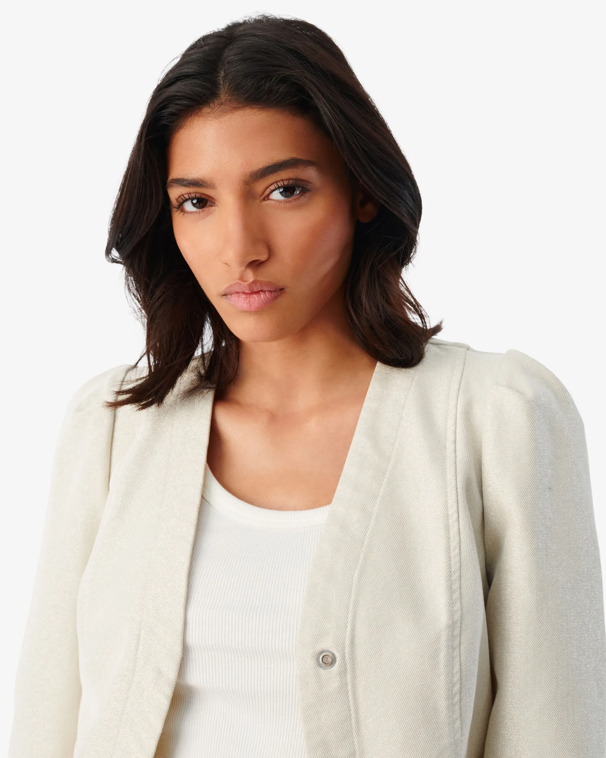 Top En Denim Lurex Vema