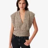 Top En Tweed Col V Glena