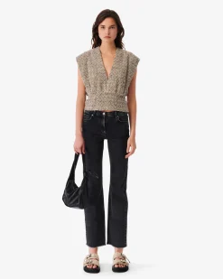 Top En Tweed Col V Glena