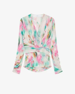 Top Imprime Col V Zandra