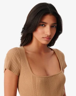 T-Shirt Col Carre Paysa