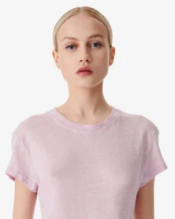 T-Shirt Col Rond En Lin Third