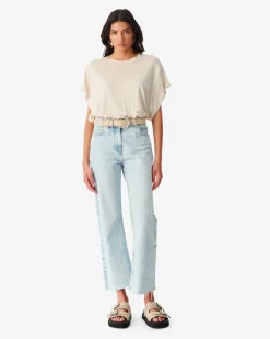 T-Shirt En Lin Col Rond Oster