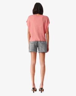 T-Shirt En Lin Col Rond Oster