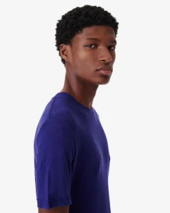 T-Shirt En Lin Col Rond Turi