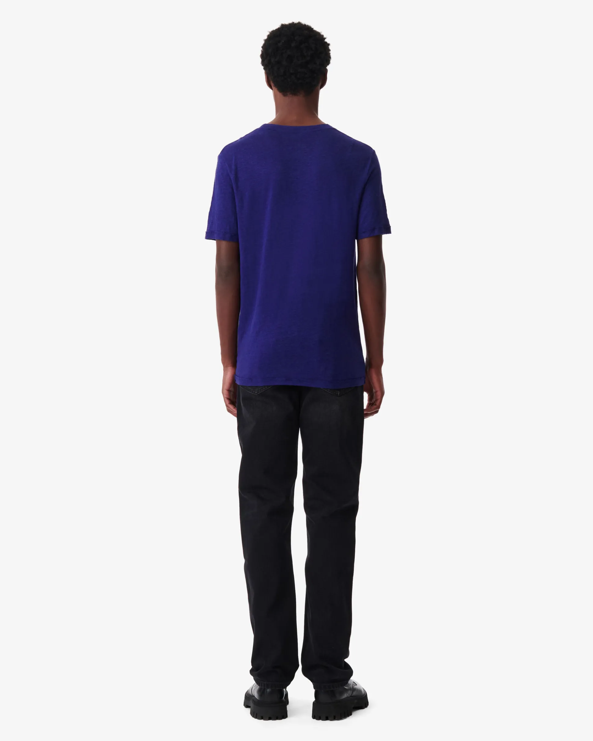 T-Shirt En Lin Col Rond Turi