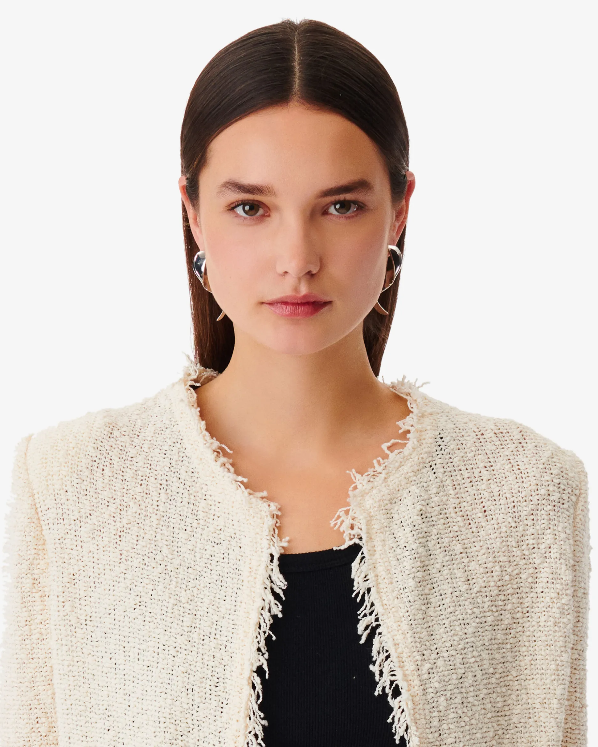 Veste Classique A Franges Shavani