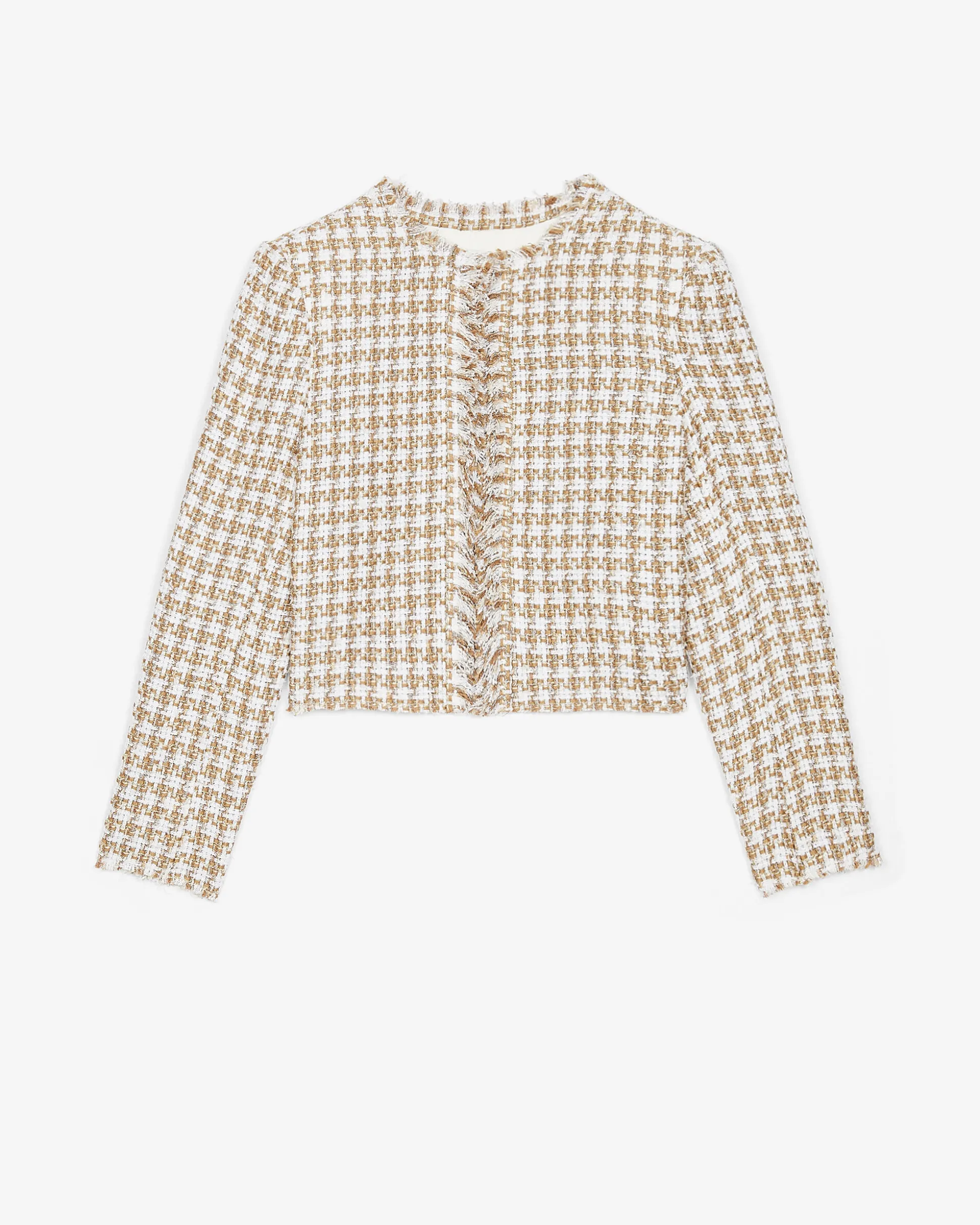 Veste Col Rond En Tweed Giovana