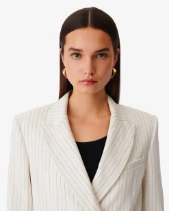 Veste De Tailleur A Rayures Edda