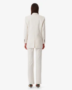 Veste De Tailleur A Rayures Edda