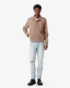 Veste En Cuir Suede Jorin