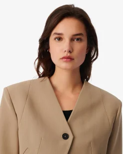 Veste En Laine A Epaulettes Ursa