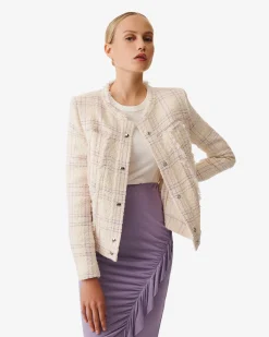 Veste En Tweed A Carreaux Orlanda