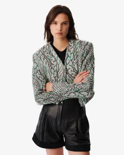 Veste En Tweed A Epaulettes Agnese