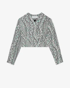 Veste En Tweed A Epaulettes Agnese