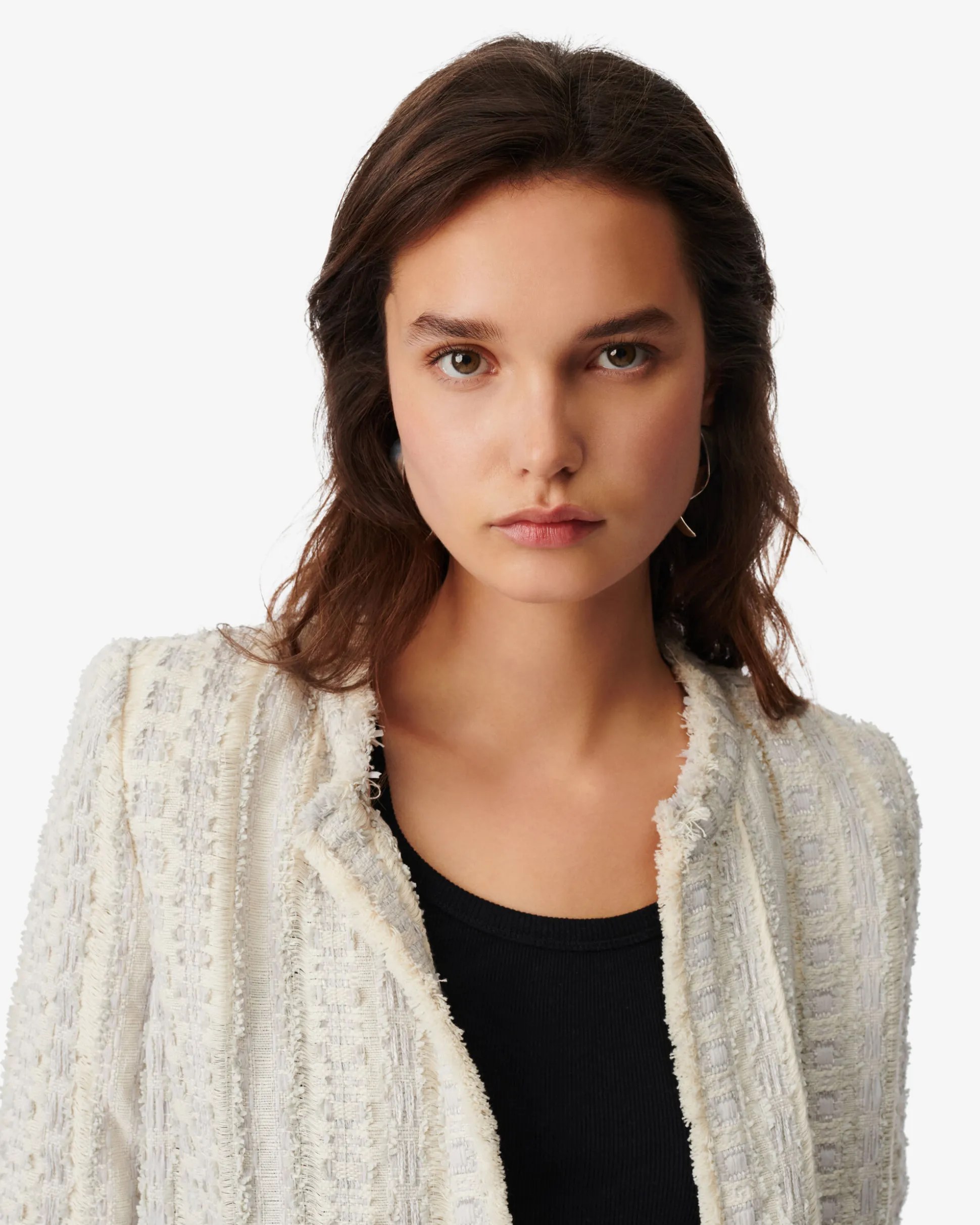 Veste En Tweed Col Rond Sorayan