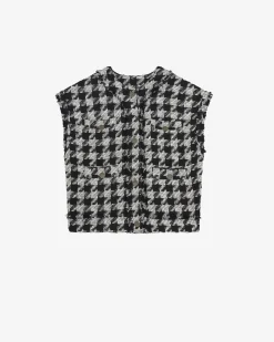 Veste En Tweed Sans Manches Lilous