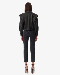 Veste Stucturee En Cuir Fabia