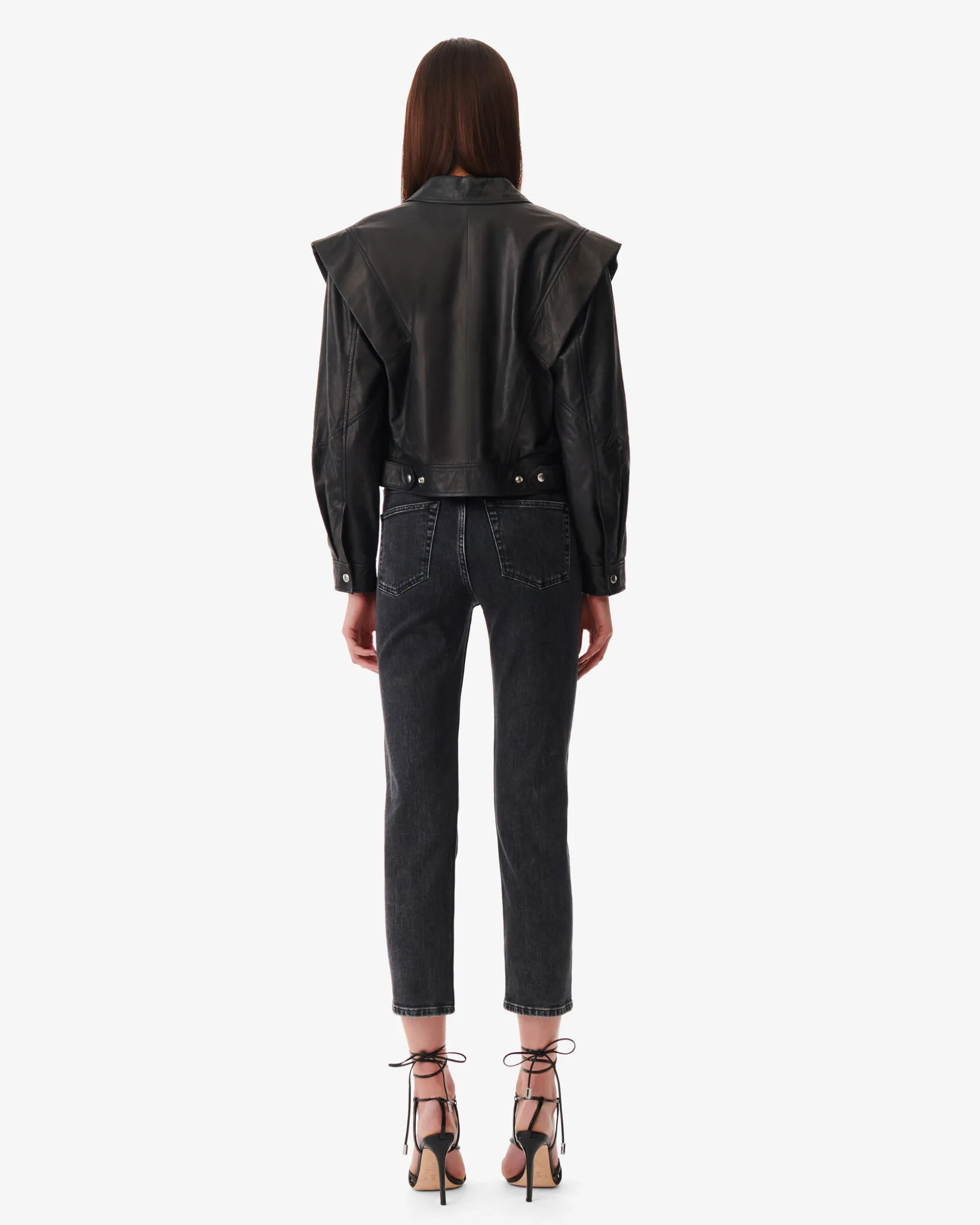 Veste Stucturee En Cuir Fabia